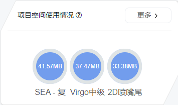 项目空间使用情况