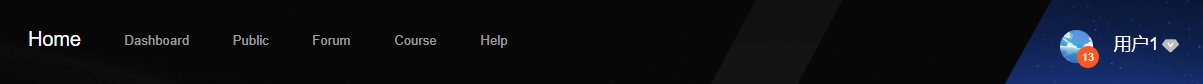 Home navigation bar