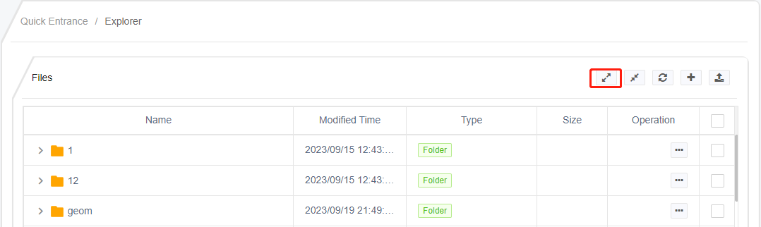 File List Expansion Operation